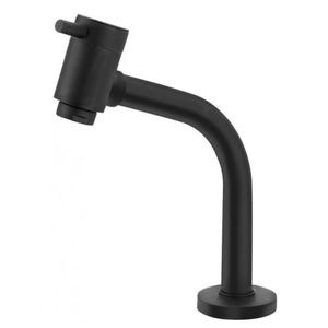 Torneira Banheiro Mesa Bica Baixa ¼ Volta 1197 Fit Preto Fosco Esteves