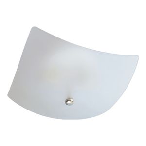 Plafon Vidro Quadrado Para 2 Lampadas 25Cm Pantoja & Carmona