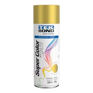 Tinta Spray Dourado Metalico 350Ml Tek Bond