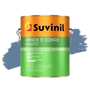 Tinta Acrílica Fosco Rende e Cobre Muito Jeans Lavado 3,6L Suvinil