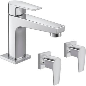 Kit de torneira de mesa e acabamentos para lavatório Deca
