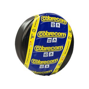 Cabo Flexível 6,0mm 750V Rolo 100m Preto Cobrecom