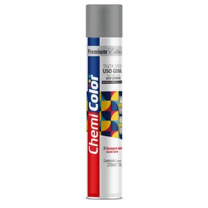 Tinta Spray Uso Geral Alumínio 250Ml Chemicolor