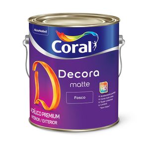 Tinta Acrílica Decora Matte Algodão Cinzento 3,6L Coral