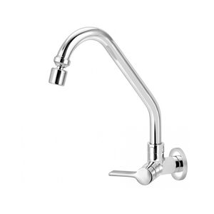 Torneira  Cozinha Parede Bica Móvel ¼ Volta 1168 Clean C62 Cromado Esteves