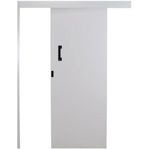 Porta Correr Sobrepor Batente Branco Direita 215x90cm Mgm