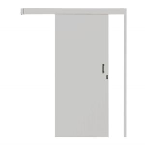 Porta Correr Sobrepor Batente Branco 215X90Cm Mgm
