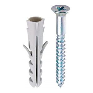 Bucha Fixação com Parafuso 6mm 6 Peças Metropac