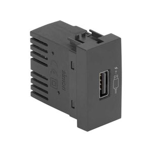 Módulo Carregador Usb 2.1A Turbo Charge 30 Bivolt Grafite