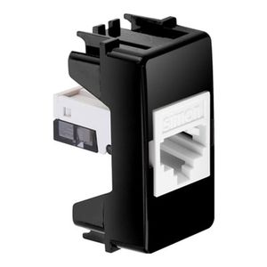 Módulo Tomada Conector RJ11 de 4 Fios Negro Piano Simon