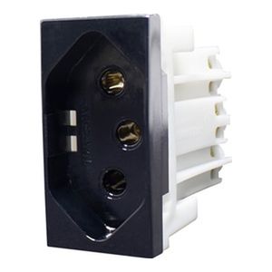 Módulo Tomada 2P+T 10A 250V Black Piano Inova Pro Class Alumbra