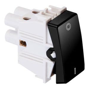 Módulo Interruptor Bipolar Simples 10A 250v Negro Piano Simon