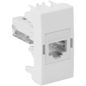 Módulo Tomada conector RJ45 Cat6e Branco Simon