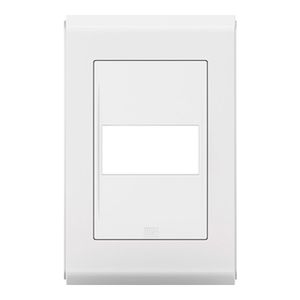 Placa 4X2 1 Módulo Refinatto Style Branco Weg