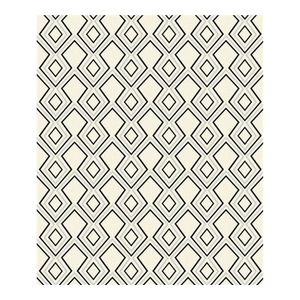Papel de Parede Vinílico Bege Preto 10m x 53cm Evolux