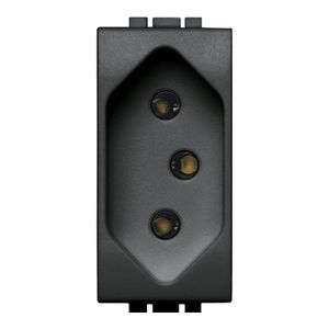 Módulo Tomada 2 PT 10A/250V SL4165S Preto Legrand