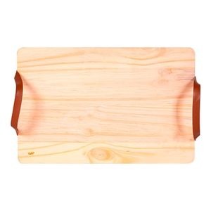 Bandeja Reta com Alça 38x25x1,5cm Uall