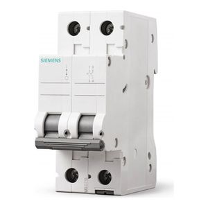 Disjuntor Din Bipolar 63A Curva C Siemens