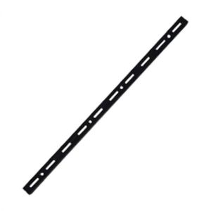 Trilho Simples Para Prateleira Aco 1,5m Preto Multivisao