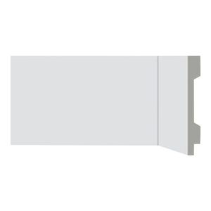 Rodapé em Poliestireno Reto Flexível 10x1,3x220cm Bellistas