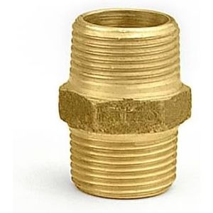 Niple Duplo Latão Macho 1.1/2 Forusi