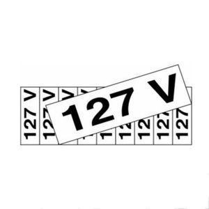 Placa de Sinalização Alumínio 05x25 220V Sinalize