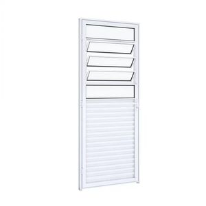 Porta Giro Basculante Brilhante Direita Home  Vidro Liso 80x210cm Quality