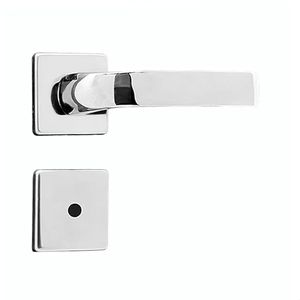 Conjunto De Fechadura Banheiro 1700 Ravena Cromado Silvana