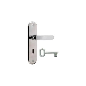 Conjunto De Fechadura Interna 1300 Ravena Cromado Silvana