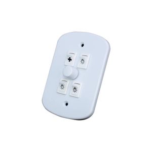 Variador De Ventilador Desliga 3 Lampada 127V Branco Zeffia PW