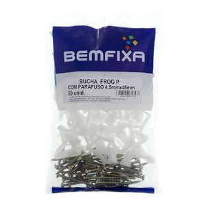 Parafuso com Bucha Frog Pequeno 12,5mm 50 Unidadades Bemfixa