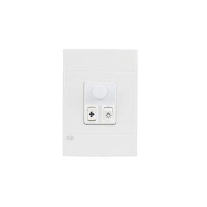 Variador De Ventilador Desliga 1 Lampada 127V Lunare Branco PW