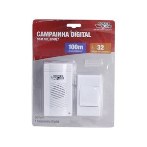 Campainha Sem Fio Digital Force Line