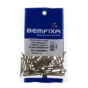 Parafuso Aglomerado Cabeça Chata 4,5x20mm  Bemfixa