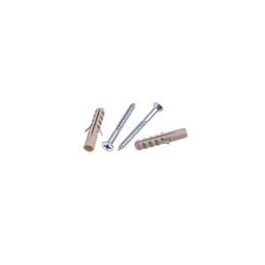Parafuso Madeira Cabeça Chata com Bucha 10mm 20 Peças Bemfixa