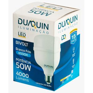 Lâmpada LED Bulbo 50W 6500K Base E27 Duaquin