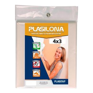 Lona Plástica Plasilona 4x3m Transparente