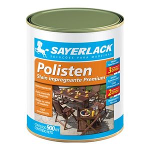 Verniz Stain Impregnante Premium Acetinado Polisten Castanheira 900ml