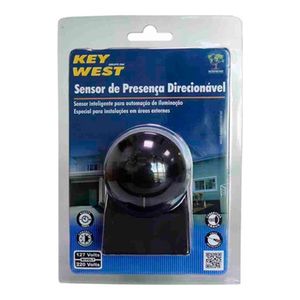Sensor de Presença Direcionável Bivolt Preto