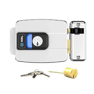 Fechadura Elétrica C90 Botão Cilindro Ajustável Inox HDL