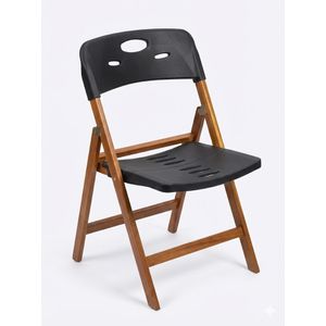 Cadeira Dobrável Elegance Preto Mel Madesil