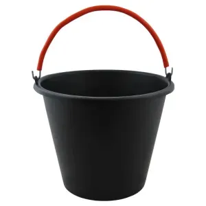 Balde Pvc Reforçado Preto 12 Litros Metasul