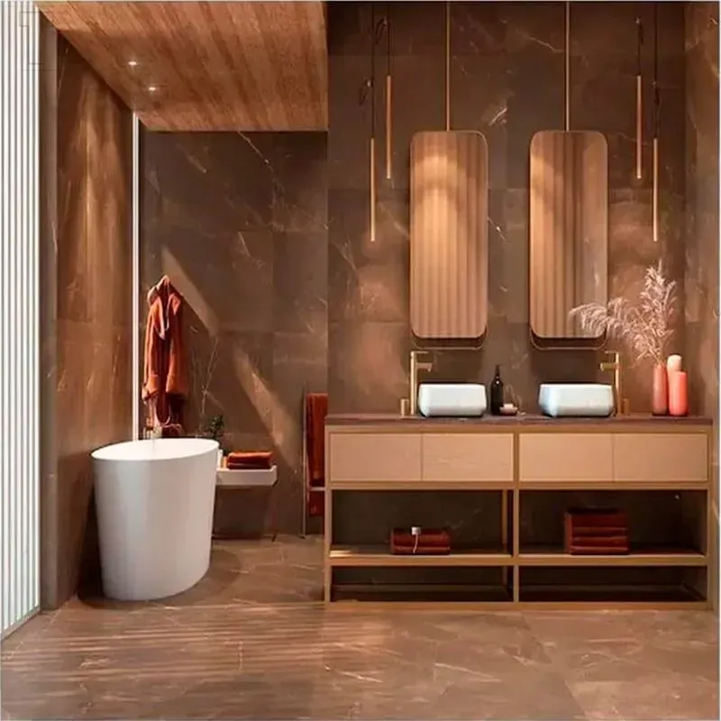 Chatuba | Porcelanato Damme Pulpis Moka Polido 82x82cm