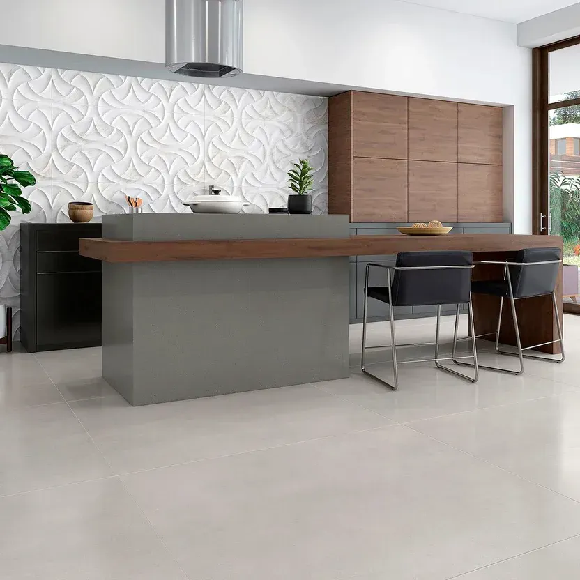 Chatuba | Porcelanato Damme York Niquel Acetinado 83x83cm