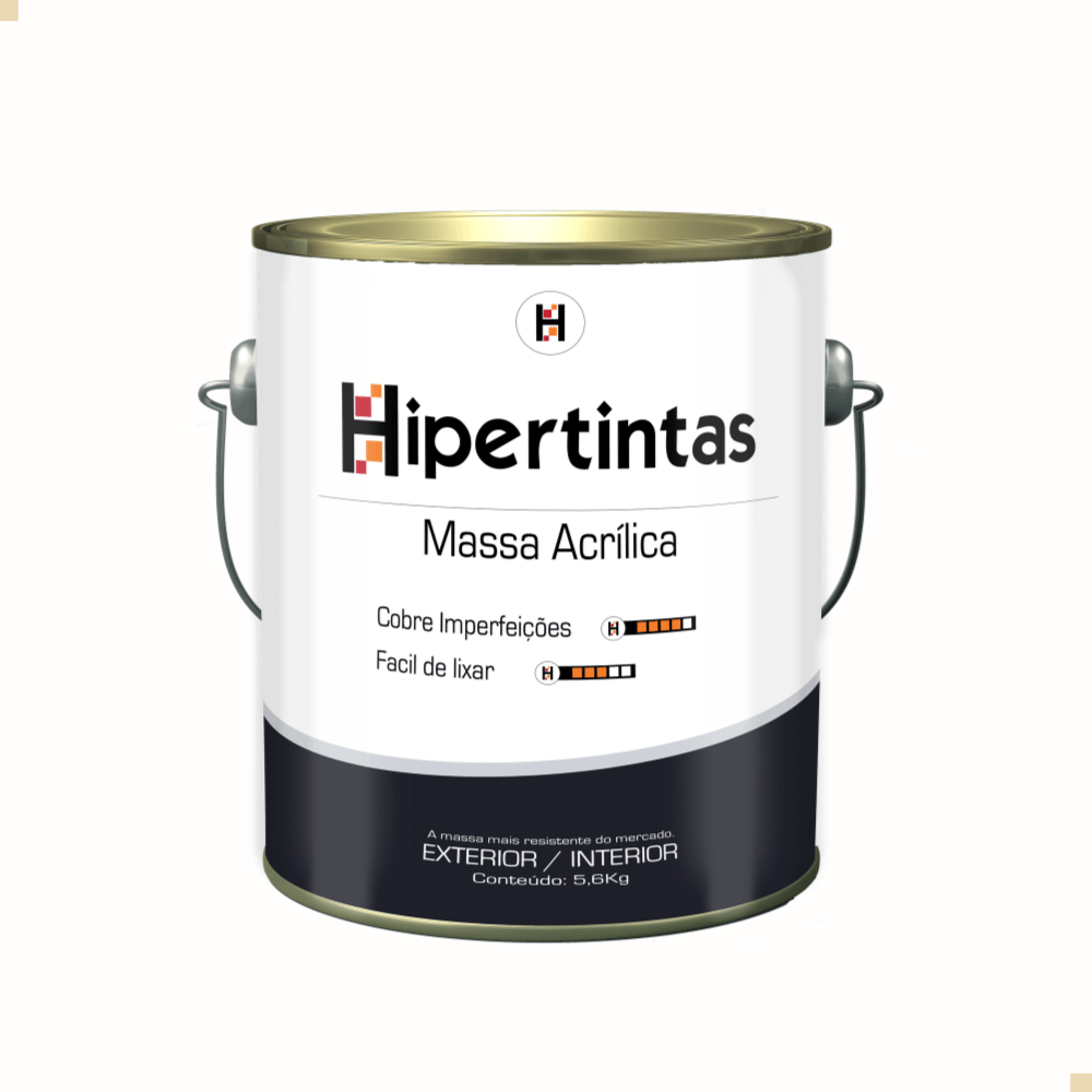 Massa Acrílica 5.6Kg Hipertintas